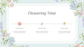 Conception de fleurs de printemps modèles de pitch deck powerpoint_18