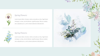 Diseño de flores de primavera plantillas de powerpoint de plataforma de lanzamiento_24