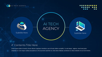 AI TECH Agency Simple Presentation Google Slides Template