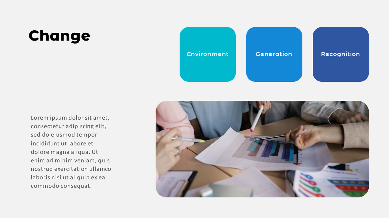 Business Marketing Strategy PowerPoint Template – Teal Growth Deck