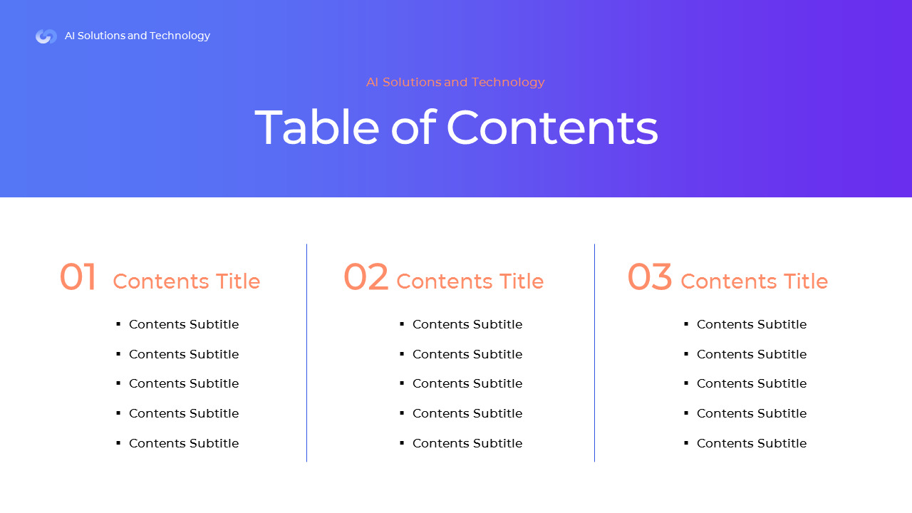 AI Solutions and Technology Google Slides Themes