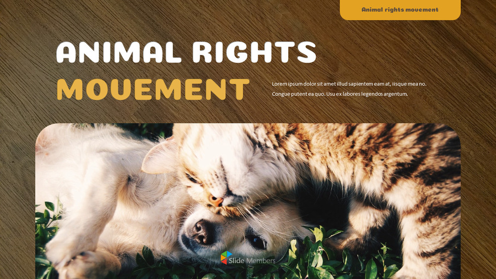 Animal Rights Movement Google PowerPoint Slides