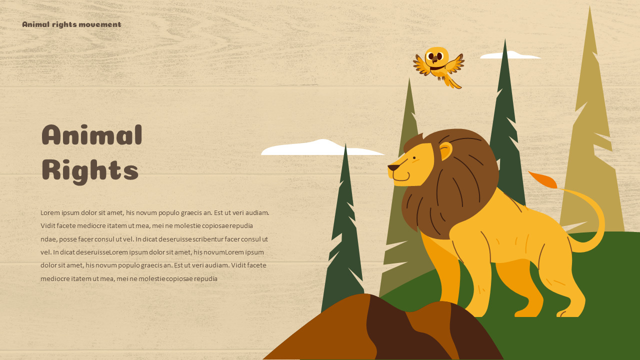 Animal Rights Movement Google PowerPoint Slides