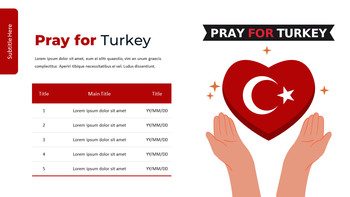 Pray for Turkey google slides slide templates_21