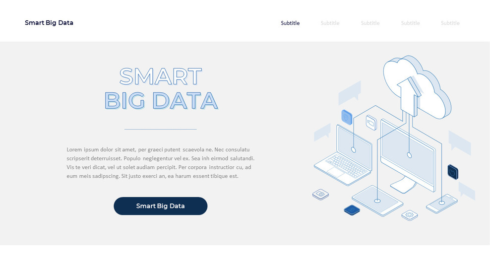 Smart Big Data pitch deck template