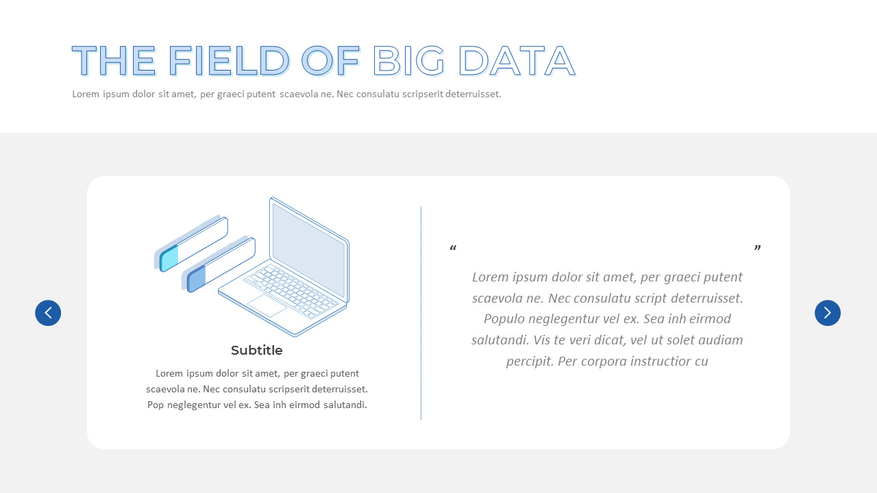 Smart Big Data pitch deck template