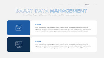 Smart Big Data Pitch Deck PowerPoint Template – Cyan Analytics Deck