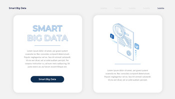 Smart Big Data Pitch Deck PowerPoint Template – Cyan Analytics Deck