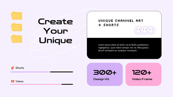 Youtube-Kanal-Art-Kit Design der Präsentationsfolie_07