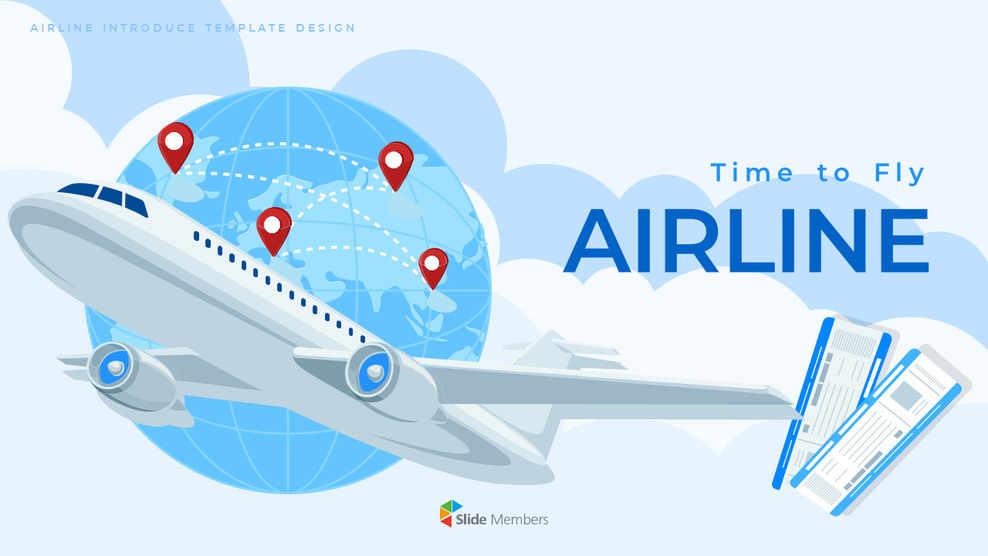 Airline business presentation template_01