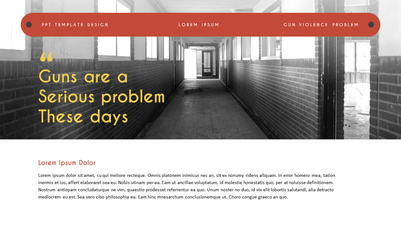 Gun Violence Problem Google Slides Themes & TemplatesLifestyle
