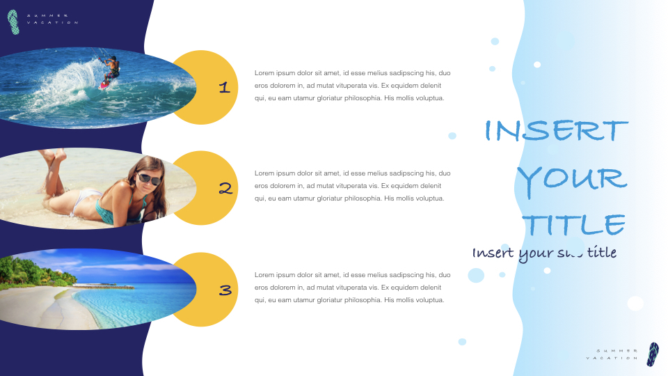 Summer Vacation Simple Keynote Template