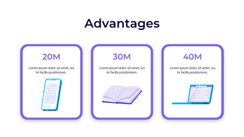 온라인 도서관 일러스트 피치덱 PPT 슬라이드 템플릿_09