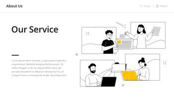 Tema della nozione di collaborazione aziendale modello di pitch deck_20