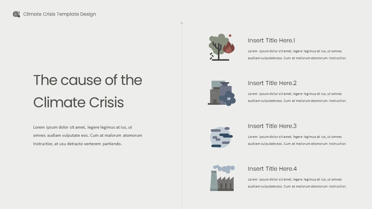 Climate Crisis Google Slides Template Diagrams Design