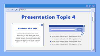 Template Powerpoint Broser Retro Web Browser Simple Slides Templates