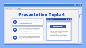Retro Web Browser Simple Slides Templates