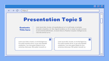 Retro Web Browser Simple Slides Templates
