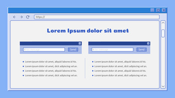 Template Powerpoint Broser Retro Web Browser Simple Slides Templates