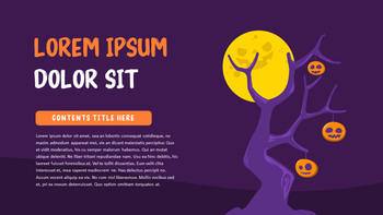 Halloween Day ppt template_15