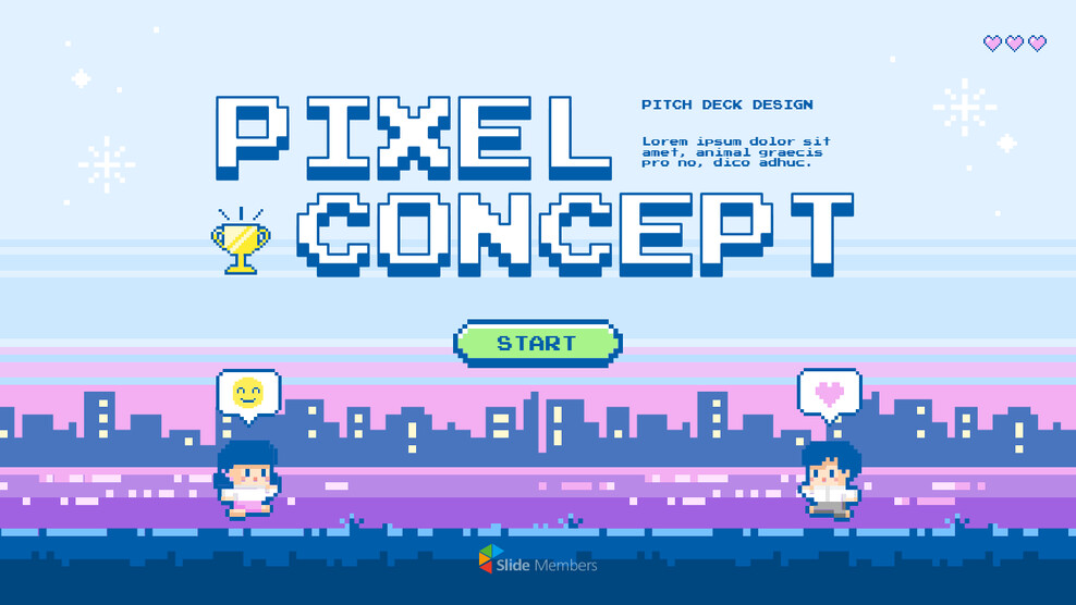 Présentation du concept Pixel Art PPT PowerPoint_01