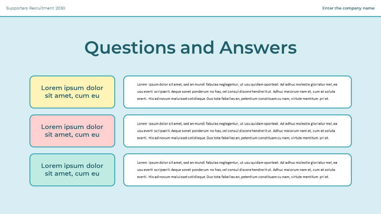 Recruitment of College Student Supporters presentation slide design
