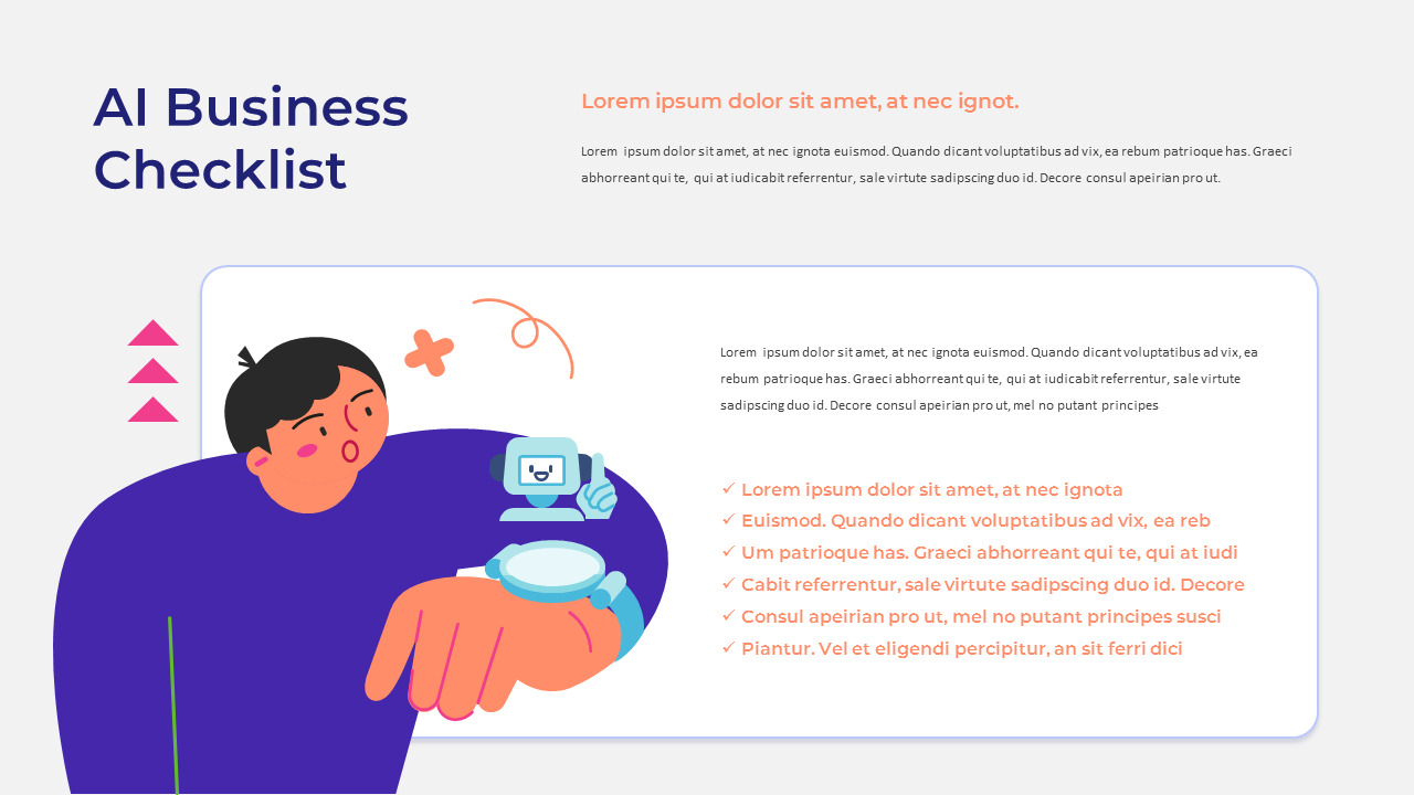 AI Startup company profile template design