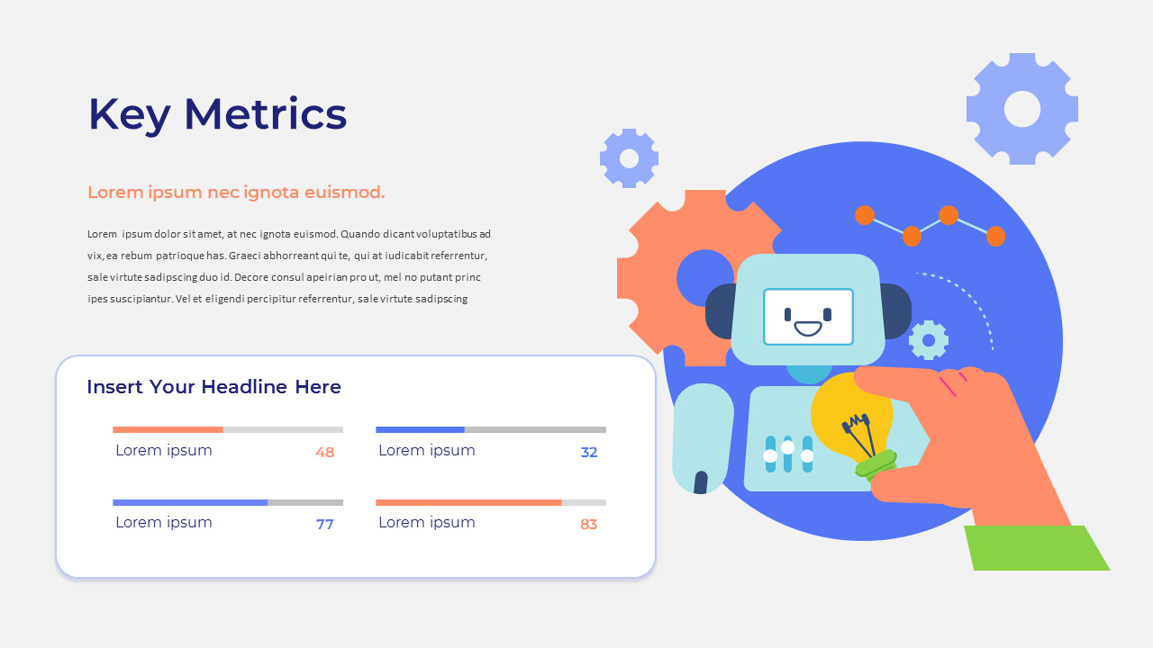 AI Startup company profile template design