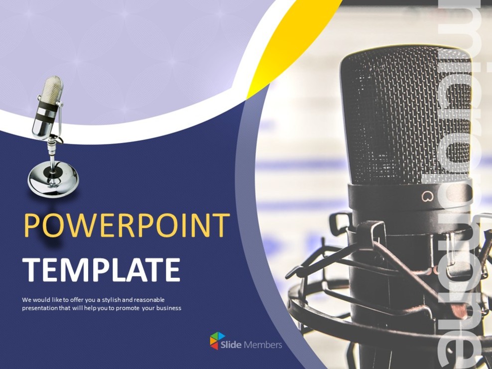 Microphone - Free PPT Template_01