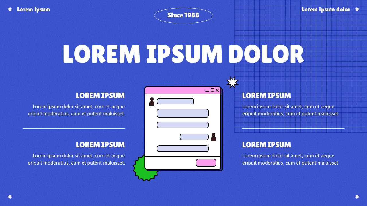 Online Marketing google slides presentation slides