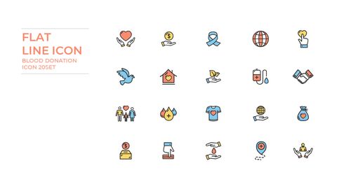 Blood Donation Icons