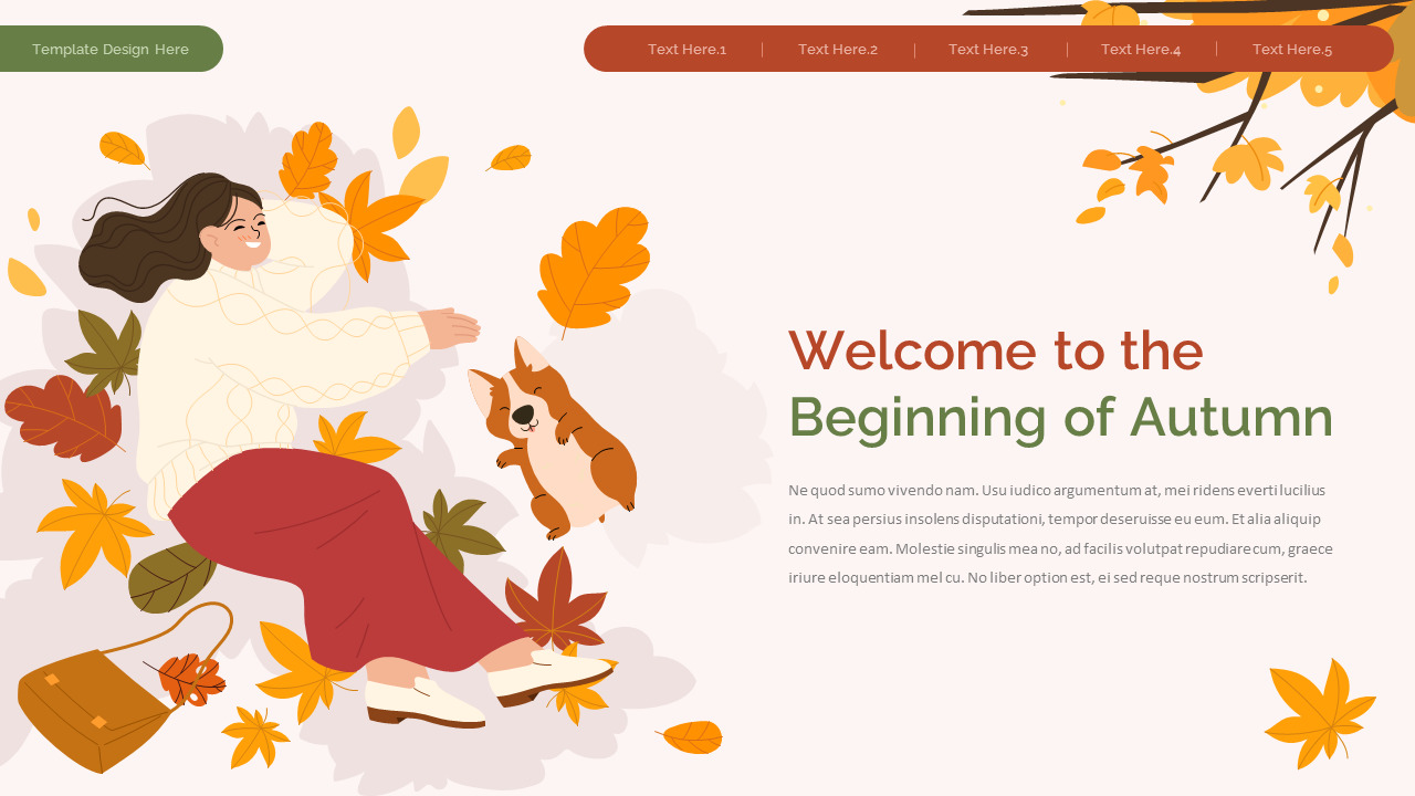 Hello, Autumn building ppt background_03