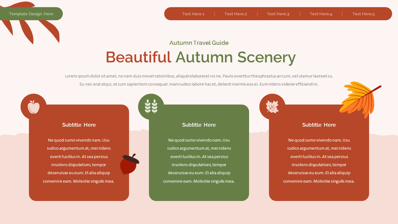Hello, Autumn building ppt background