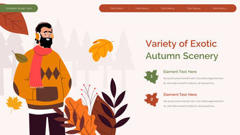 Hello, Autumn building ppt background_11