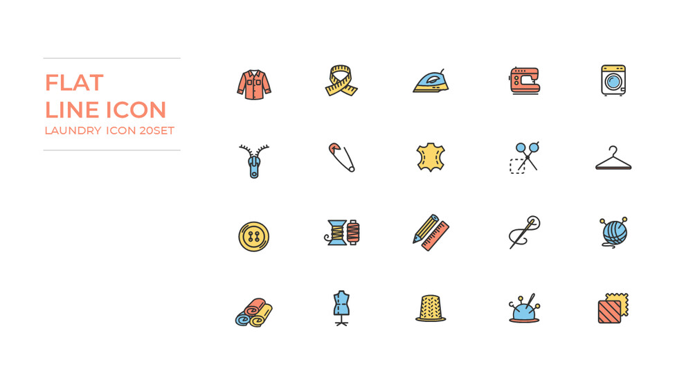 Laundry Icons Set_01