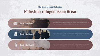 La historia de la guerra entre Israel y Palestina Plantillas PPT modernas_16