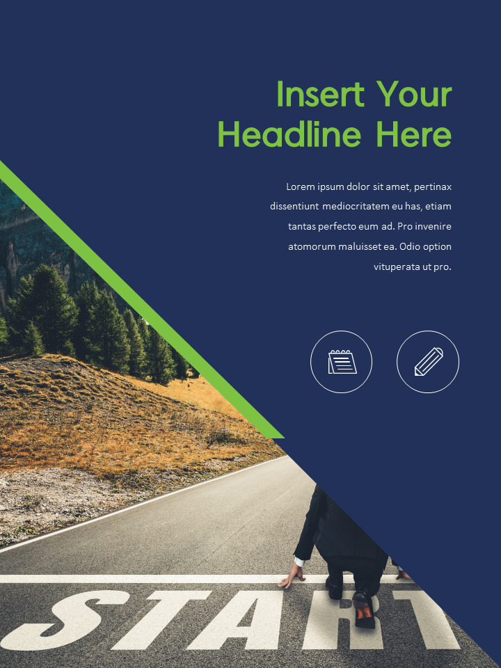 modello di corsia di powerpoint