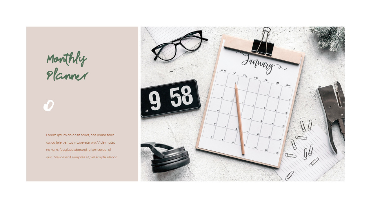 2024 Calendars & Planners Presentation PPT|Lifestyle|Templates
