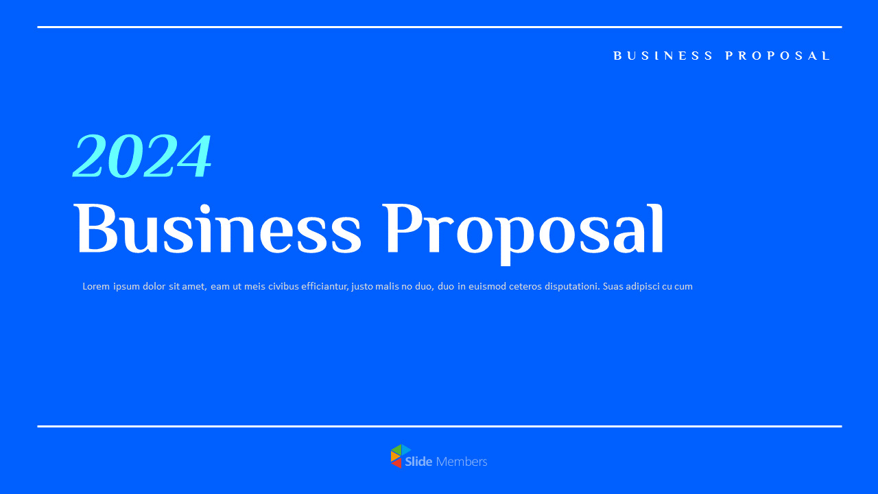 2024 Business Proposal presentation on google ppt