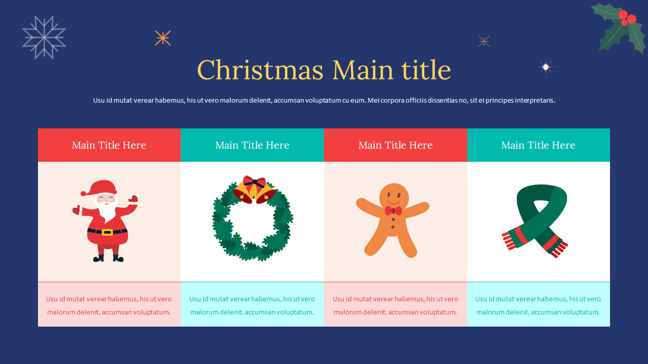 Happy Merry Christmas professional google slides presentation