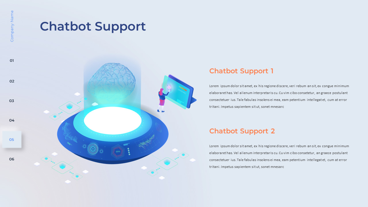 AI Chatbot developing powerpoint
