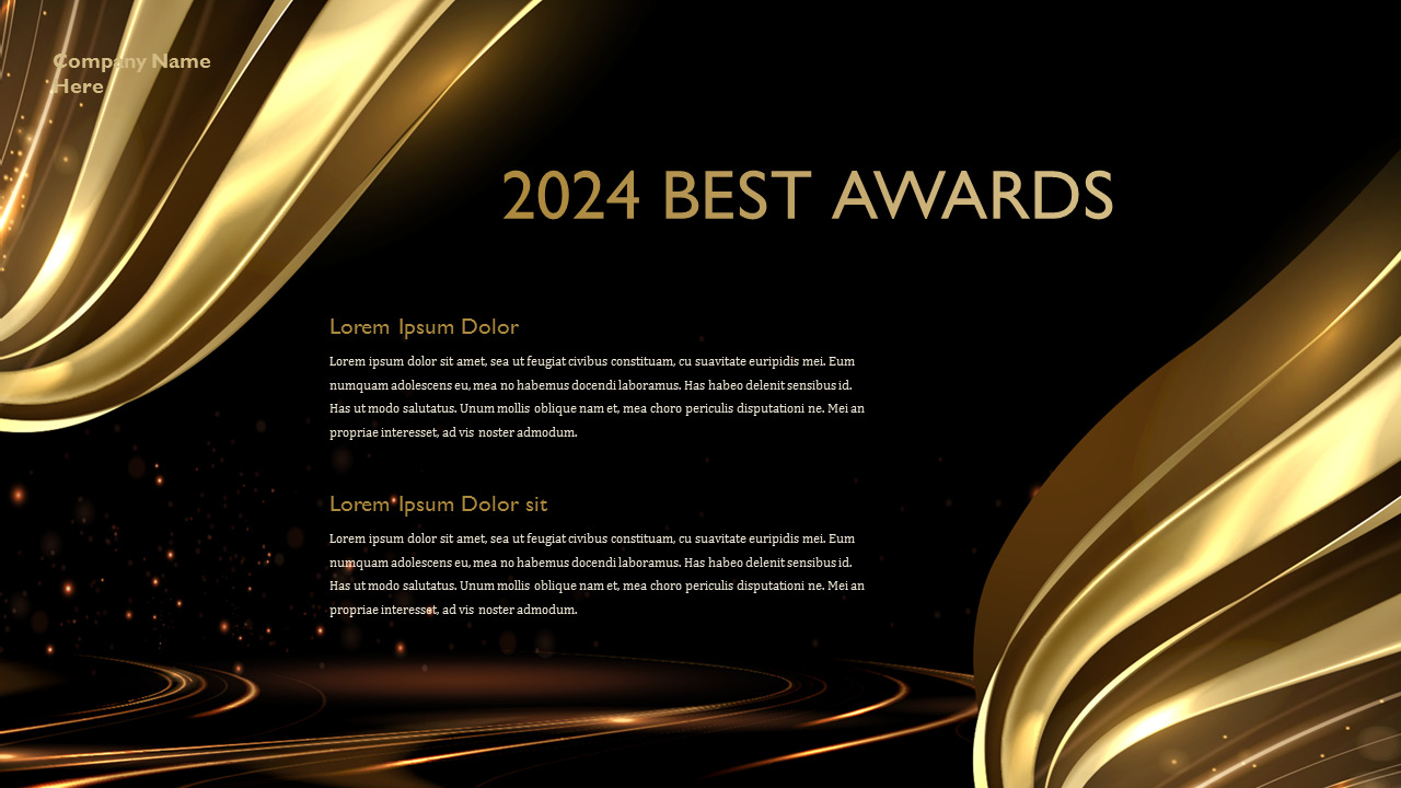 The 2024 Best Awards google slides slides