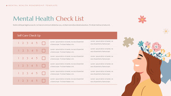 Neumorphisme Ver. Santé mentale Pitch Deck d\