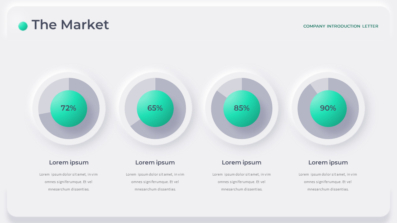 Neumorphism Business Introduction powerpoint presentation themes
