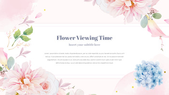 Watercolor flower illustration portfolio powerpoint_14