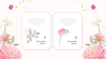 Aquarell-Blumenillustration Portfolio-Powerpoint_16