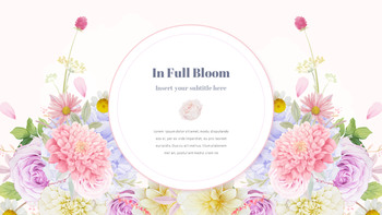 Watercolor flower illustration portfolio powerpoint_24