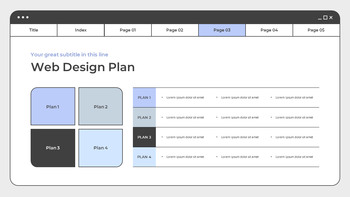 Web design plan design ppt