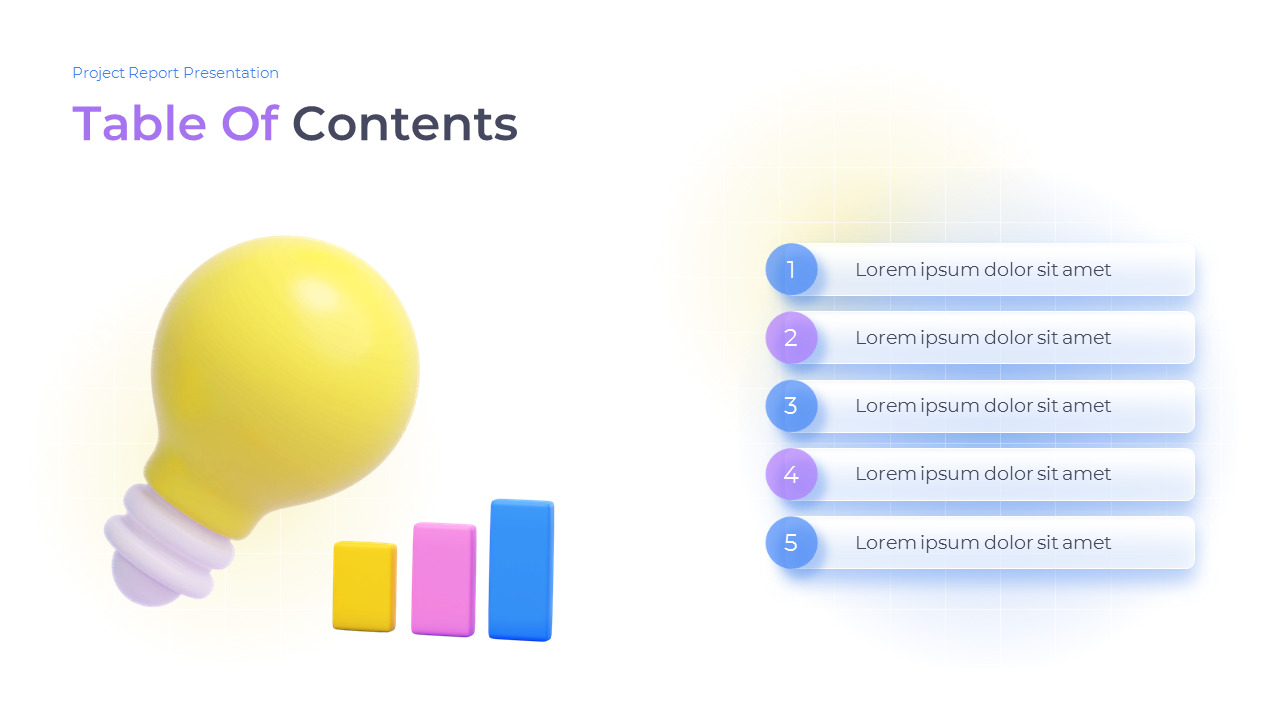 Project Report google slides template download