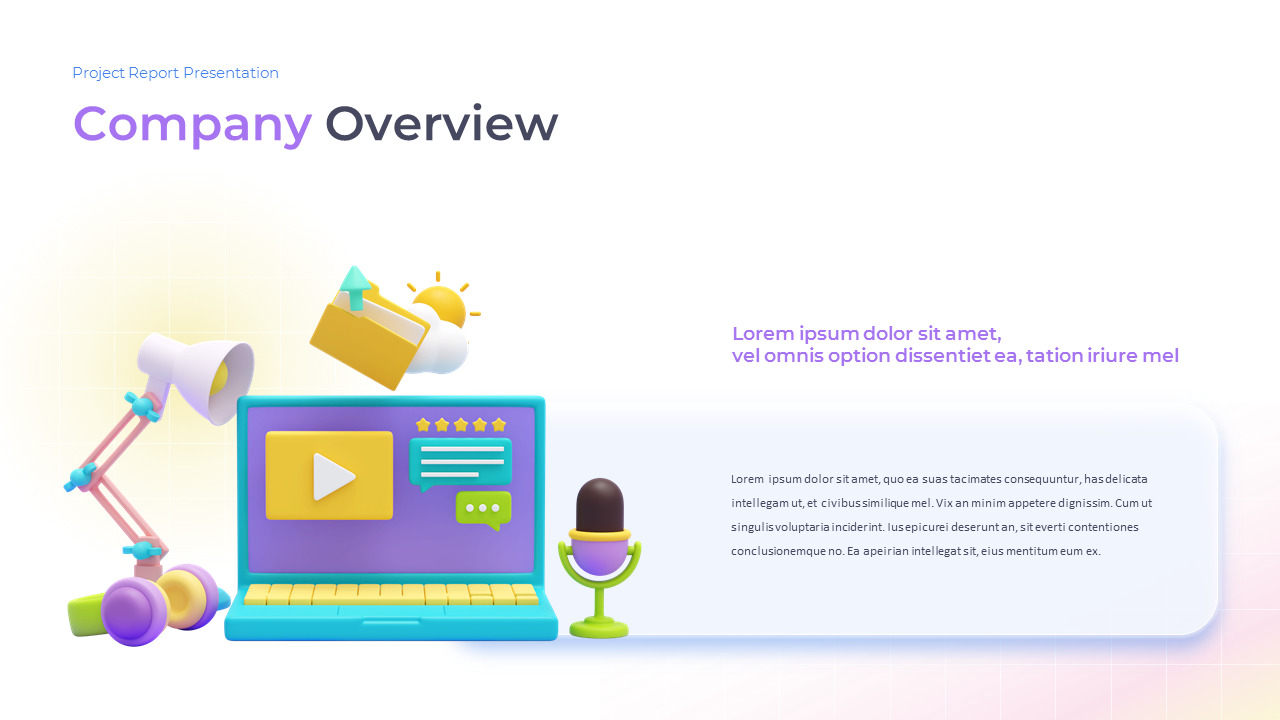 Project Report google slides template download